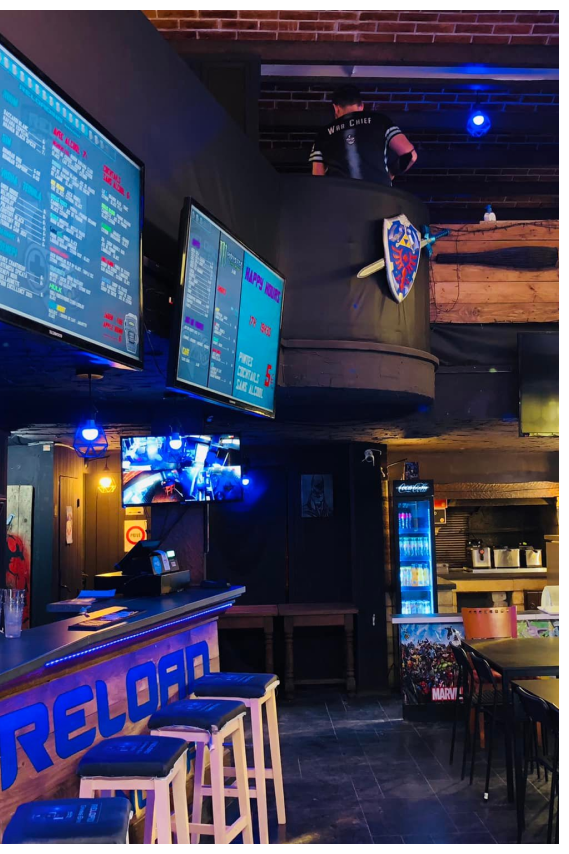 Reload gaming bar menu